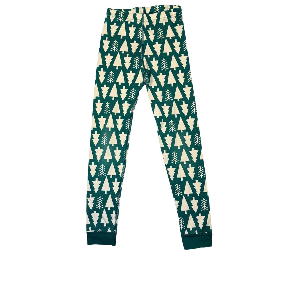 Hanna Andersson Kids Green Tree Organic Cotton Pajama Pants Size 10 / 140 CM